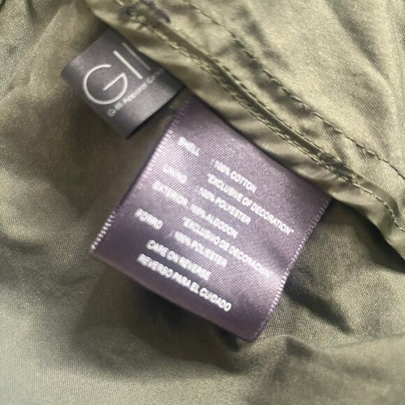 Kenneth Cole Reaction Utility Anorak Jacket Women’s Medium Green Zip Front - Picture 4 of 7